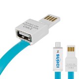 Sumci Micro USB Light Emitting Cable-1 Metermicro USB Cable High Speed USB 20 a Male to Micro B Sync and Charging Cables for Samsung Htc Motorola Nokia Android and More