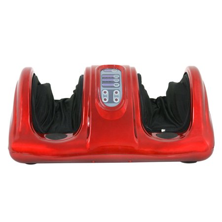 Zeny Shiatsu Foot Massager Kneading and Rolling Leg Calf Ankle w/Remote,Red