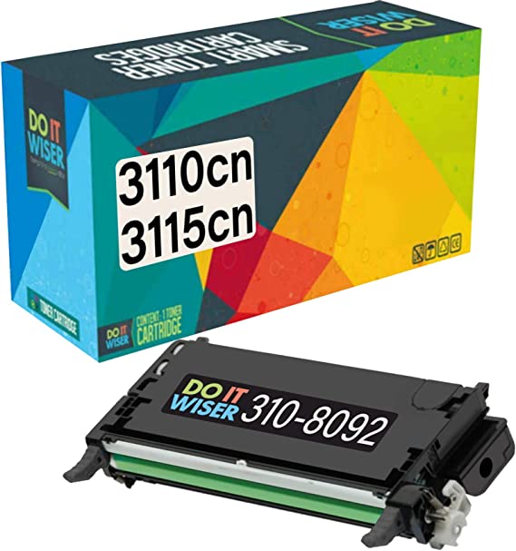 Do it Wiser Compatible Toner Cartridge Replacement for Dell 3110cn 3115cn 3110 3115 | 310-8092 - High Yield 8,000 Pages (Black)