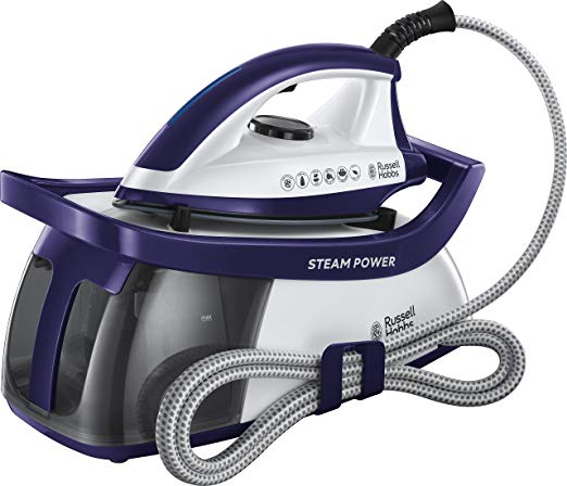 Russell Hobbs 24440 Power 100 Station, Series 3 Steam Generator, 2600 W, 1.3 Litre, Purple/White