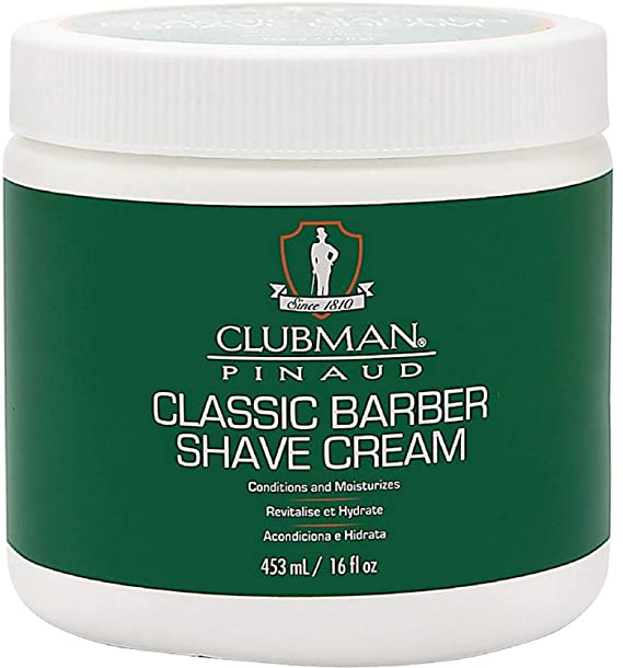 Clubman Pinaud Classic Barber Shave Cream 16 oz (Pack of 4)