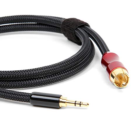 Micca Premium SPDIF Digital Coaxial Audio Cable - 3.5mm (1/8") to RCA, 3ft, Compatible with FiiO X3, X5
