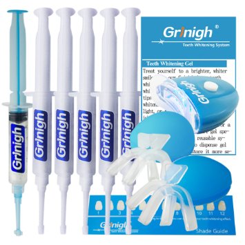 Grinigh Rejuvenation Teeth Whitening Kit with Remineralization Gel | More Than 33 Treatments of Home Sensitive Strength Gel (Zero Peroxide)|