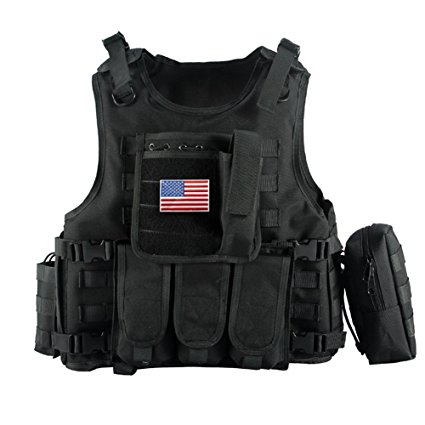 Yakeda Army Fans Tactical Vest Cs Field Swat Tactical Vest Army Fans Outdoor Vest Cs Game Vest Cosplay of Counter Strike Game Vest-322