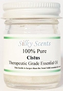 Cistus (Rock Rose) Wild Crafted Essential Oil (Cistus Ladaniferus) 100% Pure Therapeutic Grade - 5 ML - SEMI-SOLID/SOLID. **Comes in a jar**