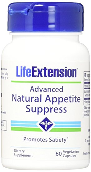 Life Extension Advanced Natural Appetite Suppress Vegetarian Capsules, 60 Count