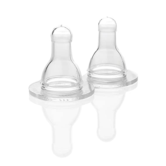 Lifefactory BPA-Free Stage 3 (6  Months) Y-Cut Fastest Flow Silicone Nipples, 2-Pack
