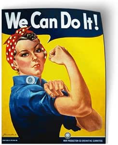 We Can Do It! Rosie The Riveter WWII - Magnet - Car Fridge Locker - 3"