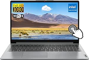 Lenovo Ideapad Laptop Touchscreen 15.6" FHD, Intel Core i3-1215U 6-Core, 16GB RAM, 1TB SSD, Webcam, Bluetooth, Wi-Fi6, SD Card Reader, Windows 11, Grey, GM Accessories