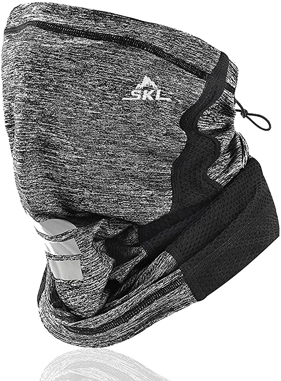SKL Winter Neck Gaiter,Fleece Face Cover Scarf, Warmer & Soft Thermal Scarf, Reusable Windproof Multifunction Headwear Mask for Winter Outdoor Sport,Fishing,Skiing,Cycling,Hiking,Running