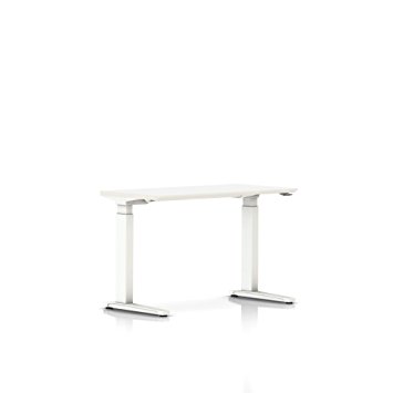 Renew Sit-to-Stand Table-Thin Edge Laminate Top/Thermoplastic Edge-No Power Access-Simple Cord Cover