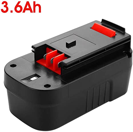 3.6Ah Ni-Mh Replacement for Black and Decker 18V Battery HPB18 HPB18-OPE 244760-00 Firestorm FSB18 FS18FL FS180BX FS18BX 18 Volt Batteries