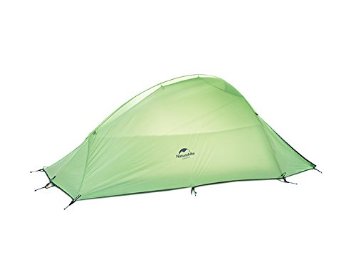 Naturehike 2 Person Double Layer Tent 4 Seasons Outdoor Ultralight Waterproof Tent One Room Large SpaceGreen210T checked fabric