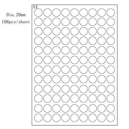 IDS 540 Waterproof Sample Jar Labels for 3 Gram and 5 Gram Jars - Round Blank Label Stickers Coding Essential Oil Roller Bottle Sample Vials Labels Stickers Food Storage Container Tags