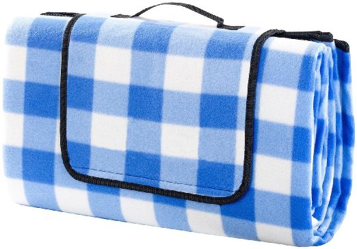 Monstar XXX-Large 69x79 Inch Outdoor Blanket - WaterProof Backing Picnic Rug - Easy To Fold And Portable Beach Mat- Family Perfect For Beach, Travel, Picnic Camping