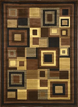 Home Dynamix Catalina 4467-469 Black/Brown 7-Feet 10-Inch by 10-Feet 5-Inch Contemporary Area Rug