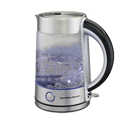 Hamilton Beach Modern Glass Kettle, 1.7 Litter (40867)