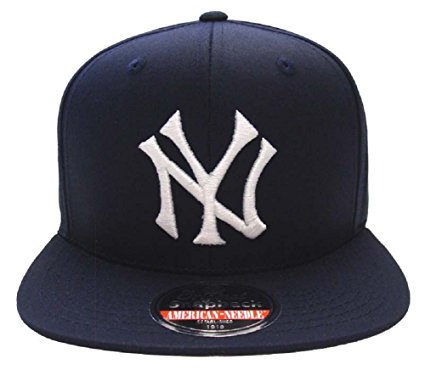 American Needle MLB "Outfield" Retro Flat Brim Snapback Hat Cap