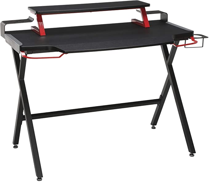 RESPAWN 1000 Gaming Computer Desk, in Red (RSP-1000-RED), Fixed Height