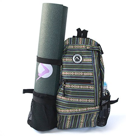 Aurorae Yoga Multi Purpose Cross-body Sling Back Pack Bag. Mat sold separately.