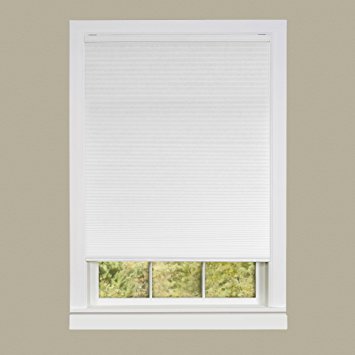 Achim Home Furnishings Cordless Honeycomb Cellular Pleated Window Shade, 34" X 64", White, 34 X 64"
