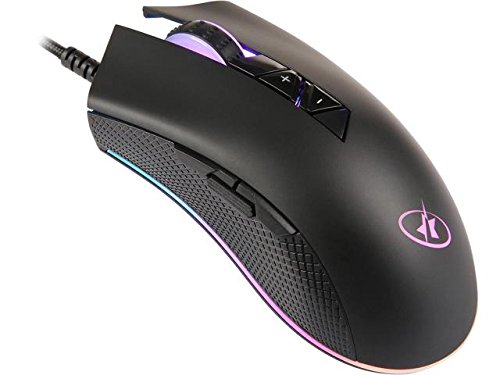 ROSEWILL RGB LED Lighting Wired USB Gaming Mouse, Gaming Mice for Computer / PC / Laptop / Mac Book with 12000 DPI Optical Gaming Sensor and Ergonomic Design with 7 Buttons (NEON M60)