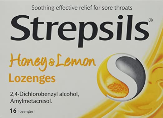 Strepsils Honey & Lemon Lozenges, 16 Lozenges