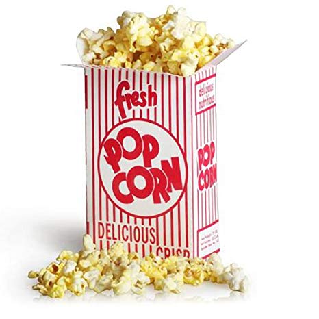 2104 Great Northern Popcorn 100 Premium Quality Movie Theater Style Popcorn Boxes 1.25 Ounce (Oz) Box