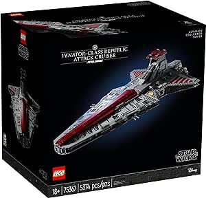 LEGO Star Wars UCS Venator-Class Republic Attack Cruiser (75367), Noir