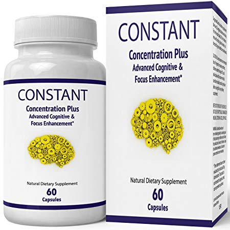 Constant Concentration Plus Supplement - Advanced IQ Brain Supplement - Mind IQ Pill/Advanced IQ Plus Supplement - Original IQ Plus Limitless Pill by nutra4health