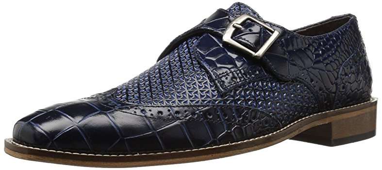 Stacy Adams Men's Giannino-Monk Strap Wingtip Slip-On Loafer