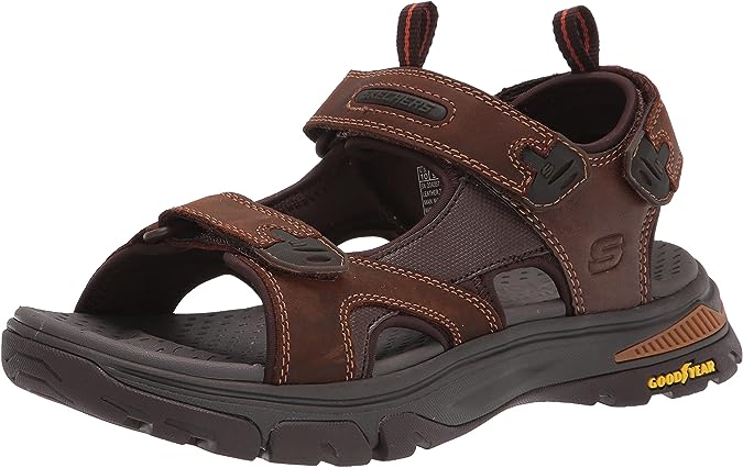 Skechers Men's Open Toe Sandal W/Hook&Loop Strap