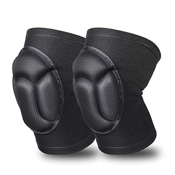 Powsure Knee Pads, Protective Kneepads, Thick Sponge Anti-Slip, Collision Avoidance Volleyball Knee Sleeve Outdoor Climbing Sports Riding Protector Protection for Girls Men