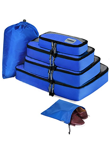 HOPERAY Packing Cubes Travel Organizer Mesh Bags Travel Gear Bag Accessories