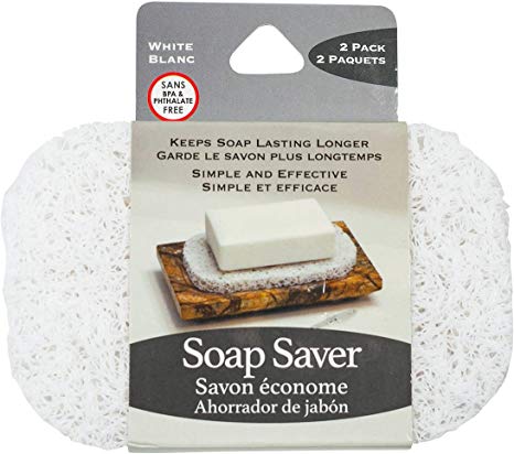 Jacent White Soap Saver Soap Holder, 2 Count - 1 Pack