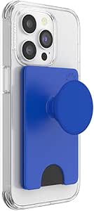 PopSockets Phone Wallet with Expanding Phone Grip, Phone Card Holder, Into The Woods - Cobalt