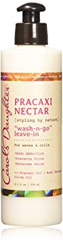 Carol's Daughter Pracaxi Nectar Wash-n- Go Leave-In, For All Hair Types, 8 fl oz (Packaging May Vary)