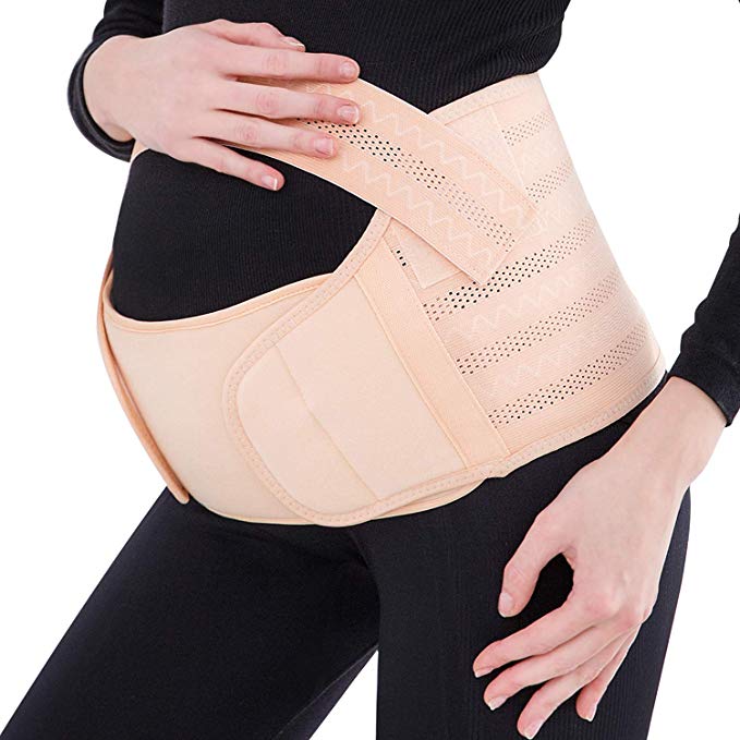 Maternity Belt, Brethable Pregnancy Support Belt Belly Band, Back, Abdomen, Belly Binder for Women Prenatal Brace