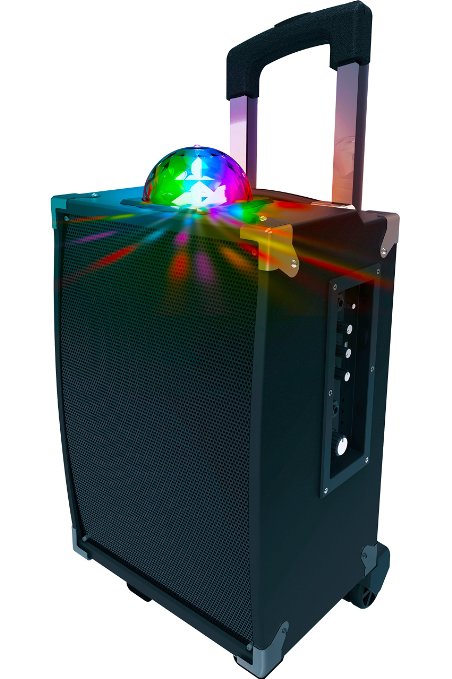 ARTSOUND Disco Ball Tailgate Bluetooth Speaker with Lights Rechargeable Portable Sound System