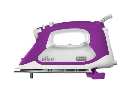 Oliso TG1100 Smart Iron  Steam Iron- iTouch Self Lifting Technology - Auto Shut Off - Multiple Steam Iron Options - 1800W - Extra Long Cord 108 with 360 Rotation -Beadblast Chromium Soleplate