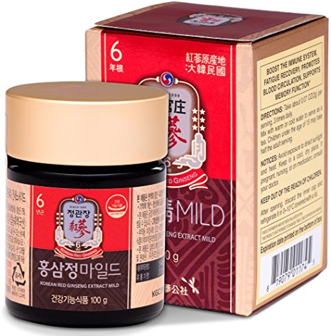 KGC Korean Panax Red Ginseng Concentrated Extract for Tea (Mild Formula with Real Honey) - Immune System Booster, Natural Energy Stamina, Antioxidants Healthy Memory Function, Blood Circulation