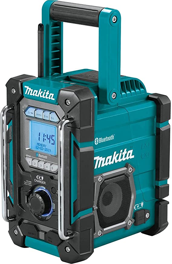 Makita XRM10 18V LXT / 12V max CXT Lithium-Ion Cordless Bluetooth Job Site Charger/Radio, Tool Only