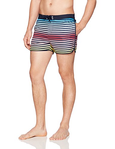 Original Penguin Men's Ombre Stripe Swim Trunk