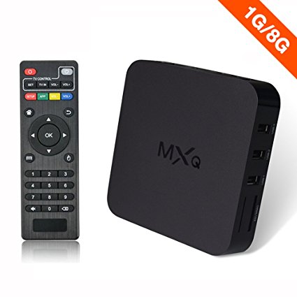 MXQ Android 4.2 TV BOX Amlogic S805 Quad Core 1G8G UltrHD 1080P 2.4GHz WIFI Smart TV Box Streaming Vedio player