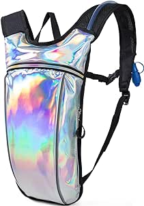 Hydration Backpack, Hydration Pack - Water Bag with 2l Hydration Bladder, Music Festival Essential - Rave Hydration Pack Hydropack Hydro for Hiking, Running, Biking