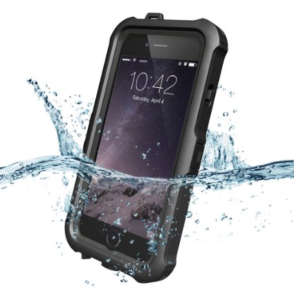 iPhone 6s Waterproof Case ZVE Shockproof Durable Waterpoof Snowproof Protective Case for Apple iPhone 66s with 47Black