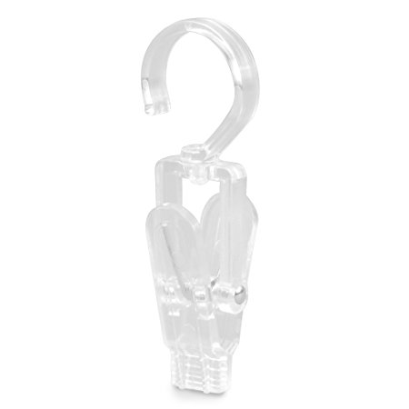 Hangerworld Pack of 10 Clear Clever Clips - Strong & Verstile - Use In The Home - Office - Workshop