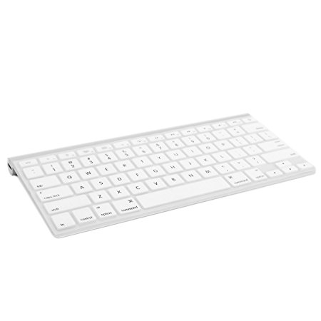 TopCase Silicone Cover Skin for Apple Wireless Keyboard with TopCase Mouse Pad (Apple Wireless Keyboard, WHITE) (Not for Apple Magic Keyboard)