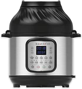 Instant Pot Duo Crisp   Air Fryer 8L Multicooker 11-in-1 Pressure Cooks, sautés, steams, Slow Cooks, Sous?vides, Warms, air Fries, roasts, Bakes, Broil and dehydrates.