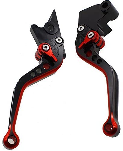 FXCNC Racing Short Billet Adjustable Motorcycle Double Colors Brake Clutch Lever Compatible with YZF R3 R25 2013-2020, MT-03 MT-25 2015-2020